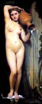 Нимфа ручья (Источник). Жан-Огюст-Доменик Энгр, х. м., 1856 г. (музей Орсэ, Франция)