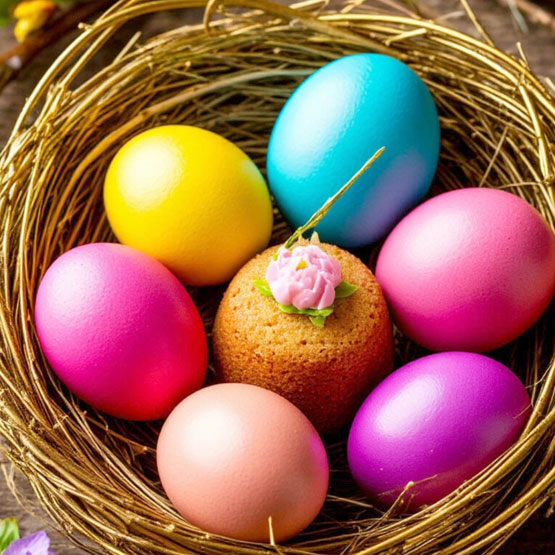 Пасха, яйца и куличик!